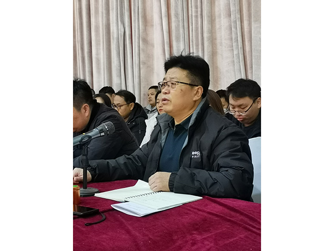 Perusahaan Tangshan Jinsha mengadakan pertemuan pembukaan Tahun Baru